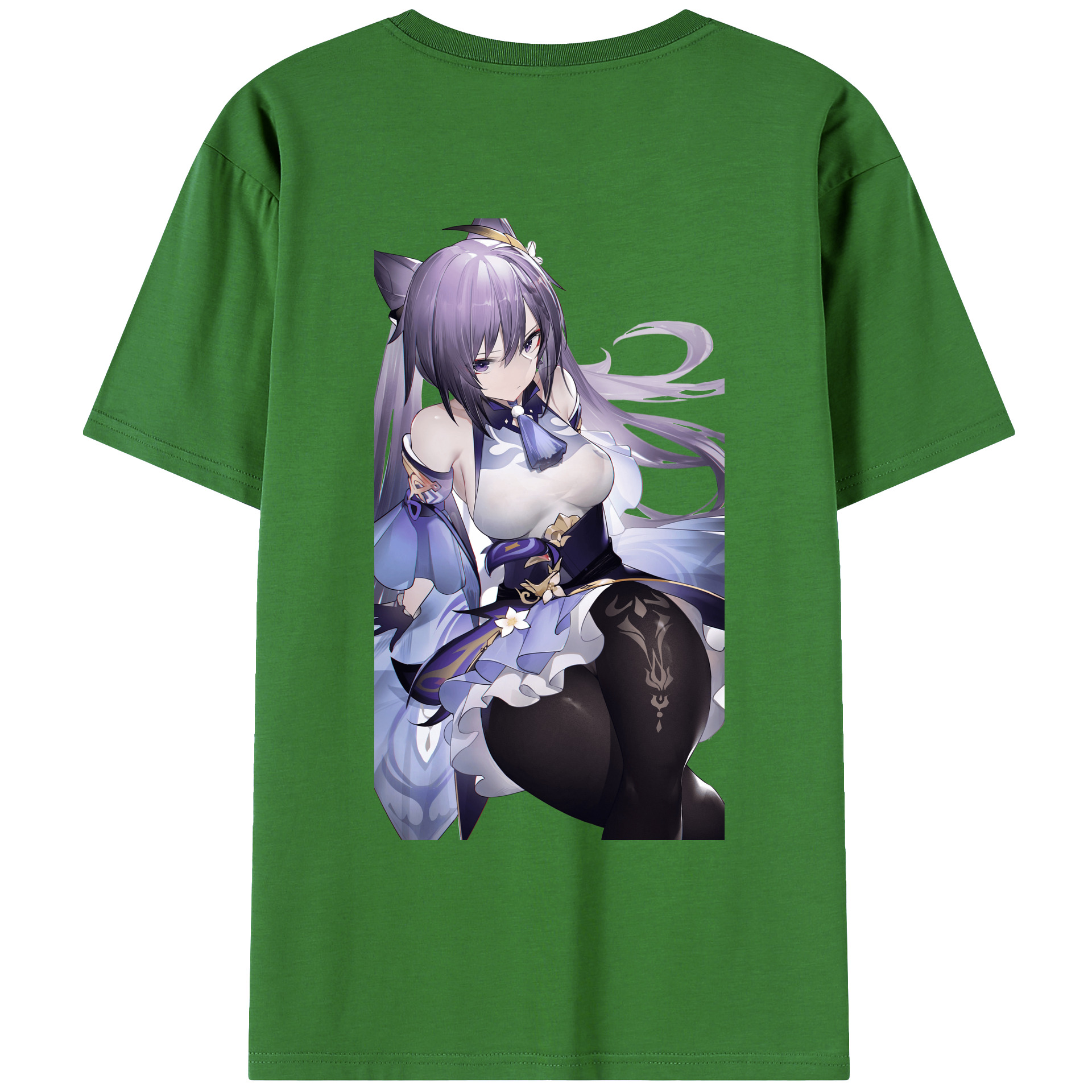 げんし神 刻晴 こくせい genshin Kokusei レディース半袖Tシャツ(バックプリント)